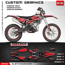 Motocross Full Vinyl Sticker Decal Kit for Beta XTRAINER 250 300 2020 2021 2022