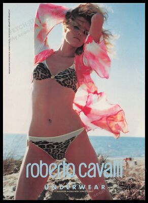 Roberto Cavalli Underwear 2000s Print Advertisement Ad 2002 Sexy