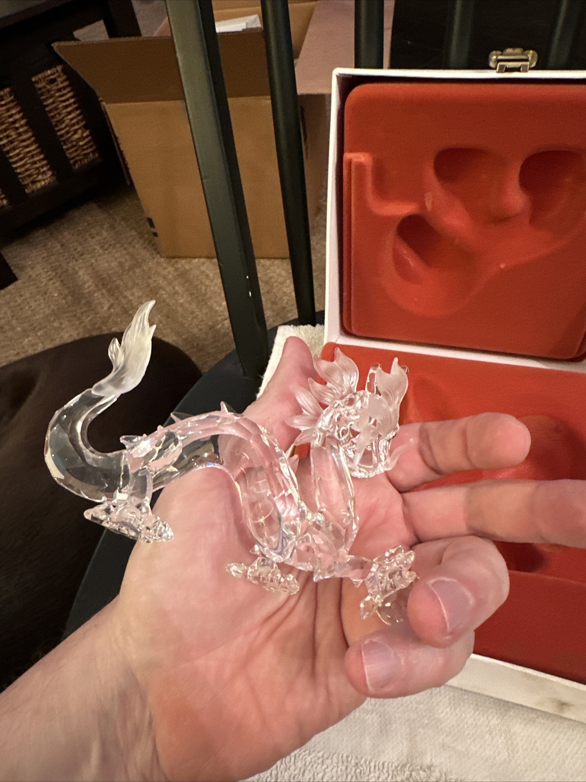 SWAROVSKI CRYSTAL FIGURINE SCS 1997 FABULOUS CREATURES DRAGON eBay