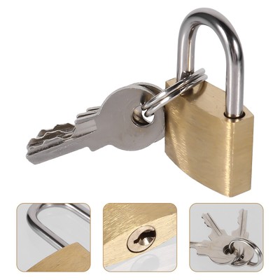  4 Pcs Keyless Padlock Suitcase Kleines Messingschloss Reisen Reiseschlösser