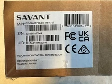 New Savant ITP-E8000V2B-(Rev7) 8 In Wall Touch Panel (Black) 2025 Model