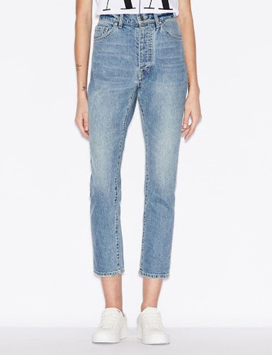 AX Armani Exchange Jeans Donna Blu Pantaloni Carrot Fit TG 31 produttore  (42 IT) | eBay