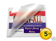 LAM-IT-ALL Hot Laminating Pouches 2-1/8 x 3-3/8 [500/pack] Credit Card 5 Mil