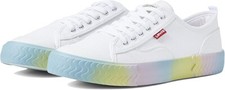 ZAPATILLAS DE LONA CON CORDONES LEVIS MODERN DREAM FACTORY ZAPATOS BLANCOS TALLA 9 NUEVAS