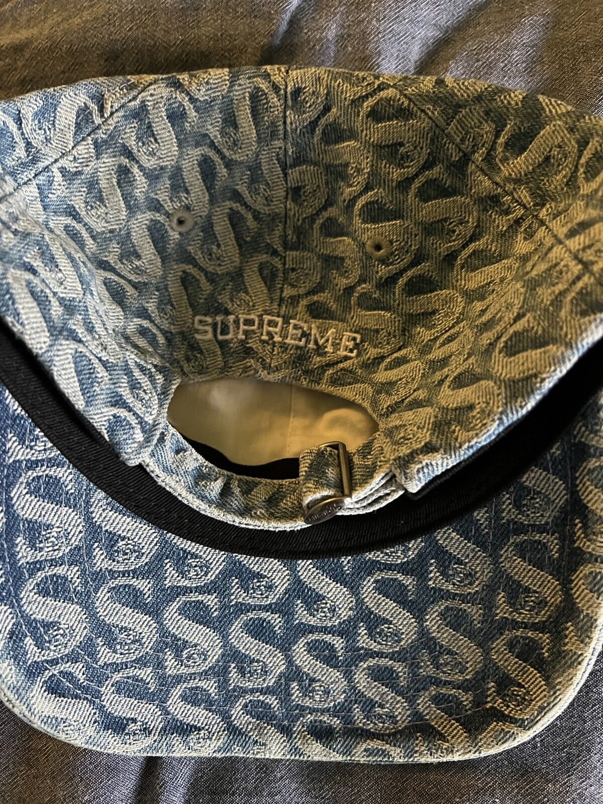 Supreme Monogram Denim Hat 'Tan' (OSFA)