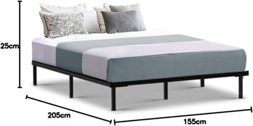 Queen Metal Bed Frame with Headboard(Base Only), Metal Platform Bed with Easy As - Picture 6 of 8