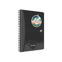 Image of Oxford Oceanis Wirebound Notebook Ruled A5 Black 400180064