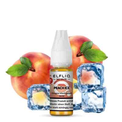 Elfliq Peach Ice Elfbar Liquid für E-Zigaretten Mehrweg Vape 600 Züge E-Zigar...