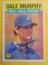 Dale Murphy Signed 1986 Topps All-star Card In Person Autograph Auto  Authentic 