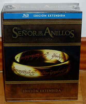 LA TRILOGIA EL SEÑOR DE LOS ANILLOS VERSION EXTENDIDA 6 BLU-RAY+9 DVD NUEVO  8420266021076