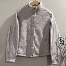 Lululemon Women s Size 4 Go Cozy Wool Sherpa Fleece High Neck Jacket Soft Warm
