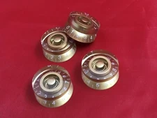 Gold Guitar Speed Knobs - Fits Coarse spline  Pots Les Paul & others