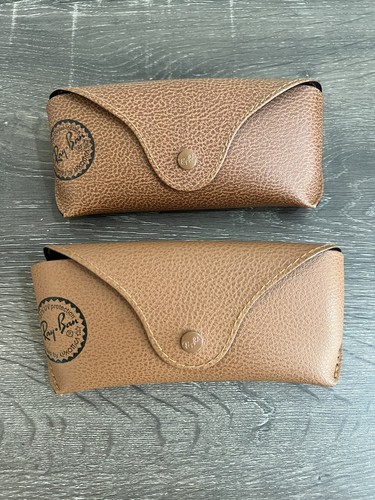 Lot Of 2 Ray Ban Classic Glasses Sunglasses Snap Button Brown Cases Only