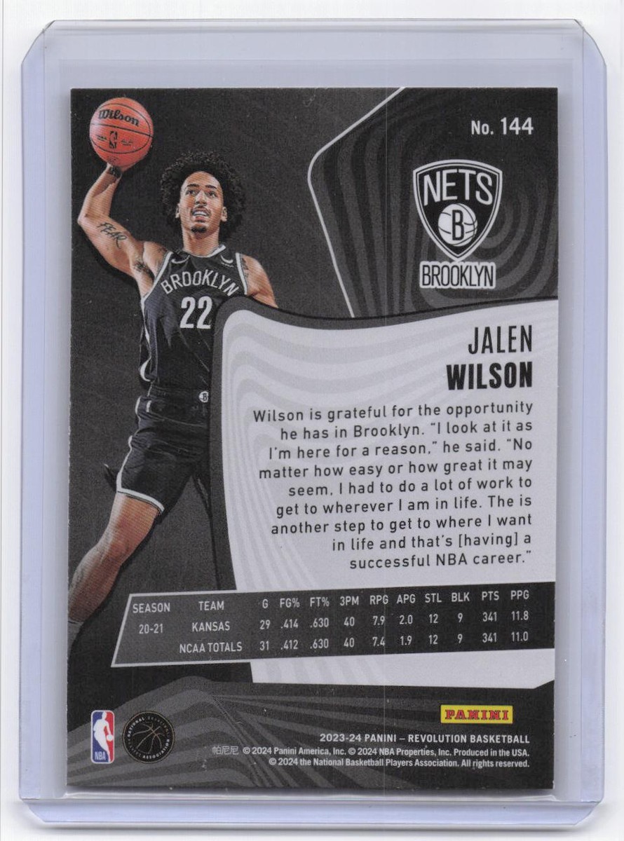 2023-24 Panini Revolution #144 Jalen Wilson | eBay