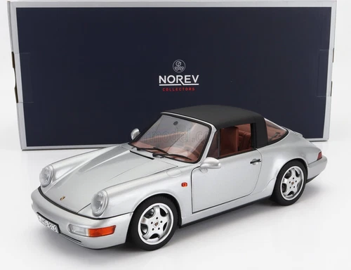 1/18 NOREV - PORSCHE | 911 964 CARRERA 4 TARGA 1991 | SILVER - Imagen 1 de 1