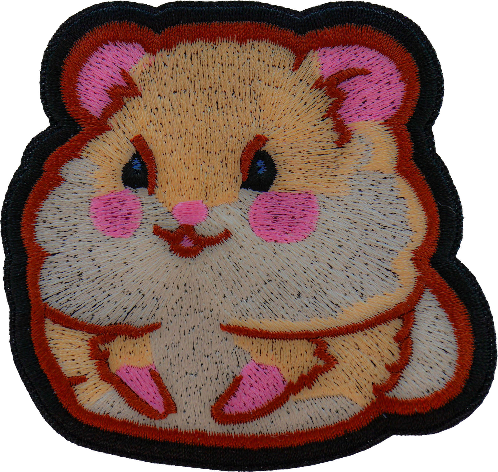 Lady Hamster Iron on Patch - 3x3 inch - P7356