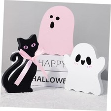 3Pcs Pink Cute Halloween Decor, Pink Ghost Decor Pastel Halloween Pink