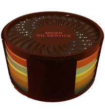 Vintage Advertising Coaster Set Meier Oil Service Ritepoint USA  7pc