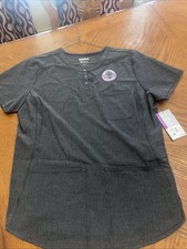 scrubstar scrub top, Supreme Stretch, Size Large, Gray