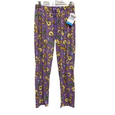 New Looney Tunes Tweety Bird Womens Large Pajama Sleep Pants NWT Purple