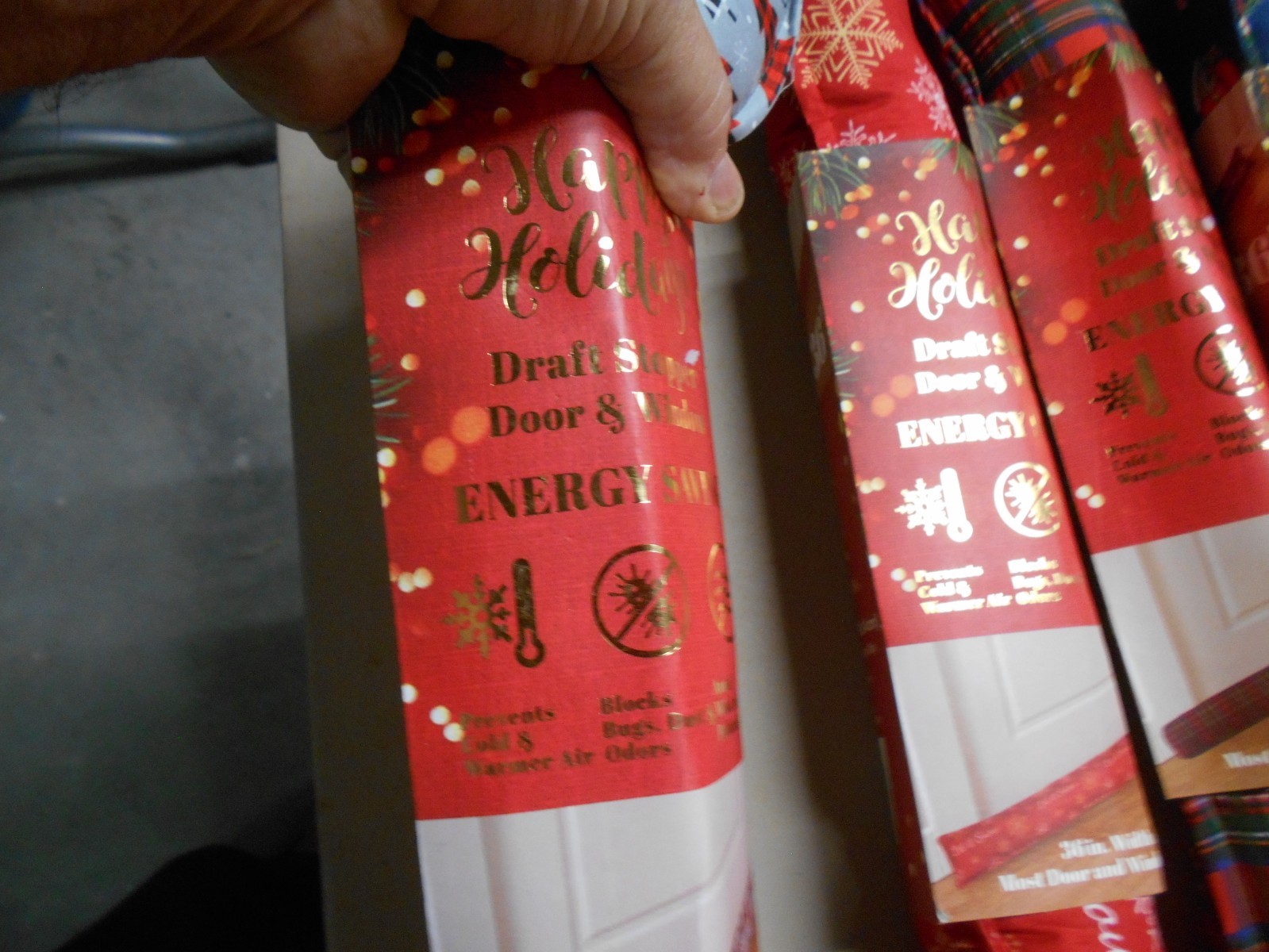 HOT HOT DEAL - 36" long "NEW" Holiday Theme Door Draft Stoppers.  ONLY 3 LEFT!