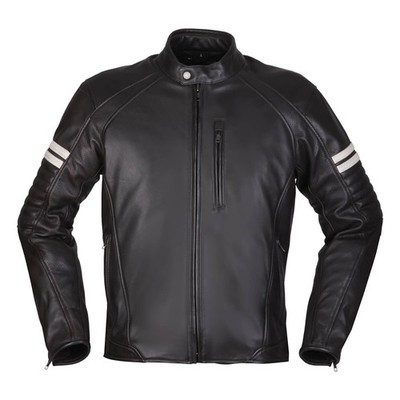 Motorrad Modeka August 75 Lederjacke Herren (schwarz/weiß) Gr: M