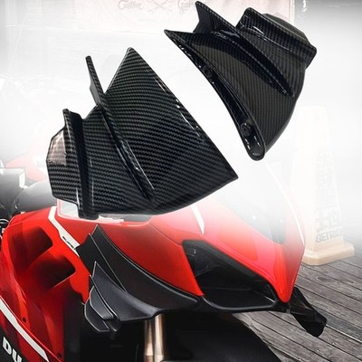 Carbon Fiber Front Wind Wing Winglets For 2018-2022 Ducati Panigale V4 V4S V4R
