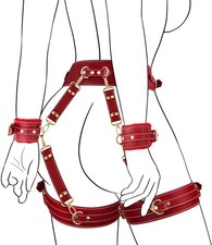 BDSM Fesseln 6er Set Handschellen Fußfesseln Oberschenkelmanschetten