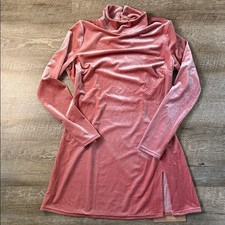 NWT Reformation Libra Knit Light Pink Velvet Dress Size Large