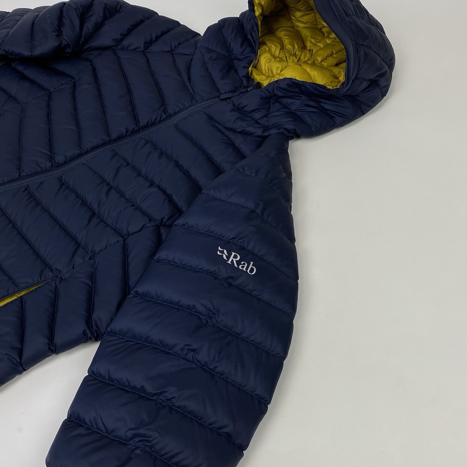 Rab Microlight Parka Jacket Women QDA-77 Navy Pertex Nikwax Puffer Down UK14 L image 7