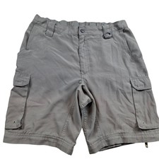Boy Scouts Of America Shorts Mens Medium Green Cargo Uniform Work Nylon Read 