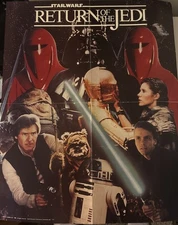 Return of the Jedi Weekly Reader Poster Star Wars 1983 16" X 20" Vintage