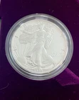 1989 S U.S. MINT AMERICAN EAGLE 1 oz SILVER PROOF $1 DOLLAR COIN Box+COA