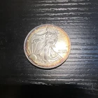 1997 Silver Eagle $1 Dollar 1oz Uncirculated .999 -MS-BU Toned
