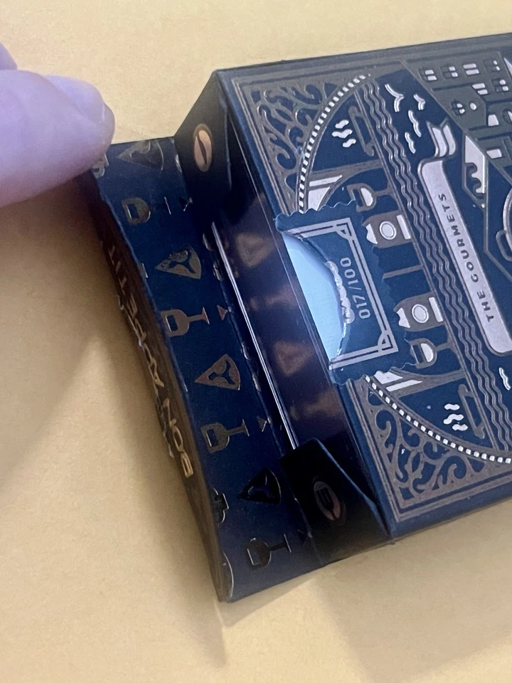 豪华美食家 限量 017/100 玫瑰金镀金卡 停产卡 罕见 — 第 2/4 张图片