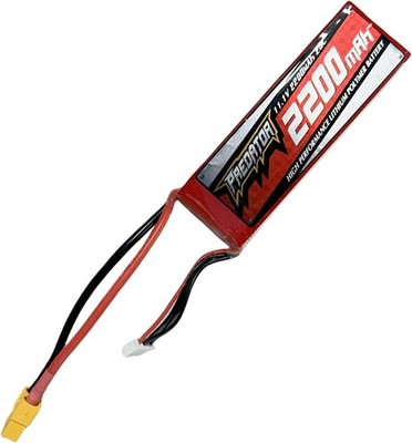 Fms RC Lipo Battery 11.1V 2200mAh 25C 3S for 1400mm Sky Trainer 182/1300mm PA18 