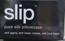Slip Pure Silk Pillowcase 20" x 30" Queen Size BLACK Improve Skin Anti Aging