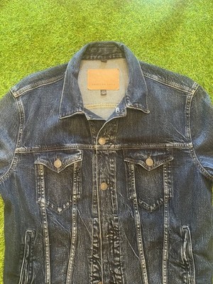 American Eagle Navy Blue Flex Jean Jacket Size Medium - Only Worn Once