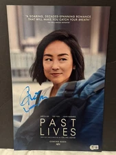 GRETA LEE SIGNED 11X17 PAST LIVES PHOTO AUTO BECKETT BAS COA