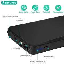 12v Car Jumper Starter 360a Peak 20000mah Battery Charger Power Bank 12v Car Jumper Starter 360a Peak 20000mah Battery Charger Power Bank