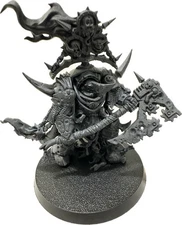 Death Guard Lord Of Contagion With Magnetized 50mm Base Space Marines Primed 40k