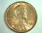 1941-D LINCOLN CENT PENNY CHOICE UNCIRCULATED RED CH. UNC. RD ORIGINAL 99c SHIP