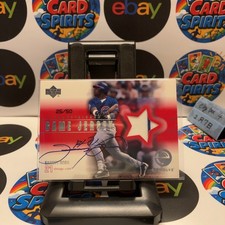 2001 Upper Deck Sammy Sosa 25/50 Chicago Cubs Game Jersey Evolve Auto Card