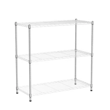 EFINE 3-Shelf Chrome Shelving Unit with 3-Shelf Liners, Adjustable Rack, Stee...