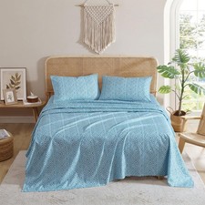 - Full Bed Sheets, Medium Weight Bedding with Matching Pillowcases, Boho Flor...