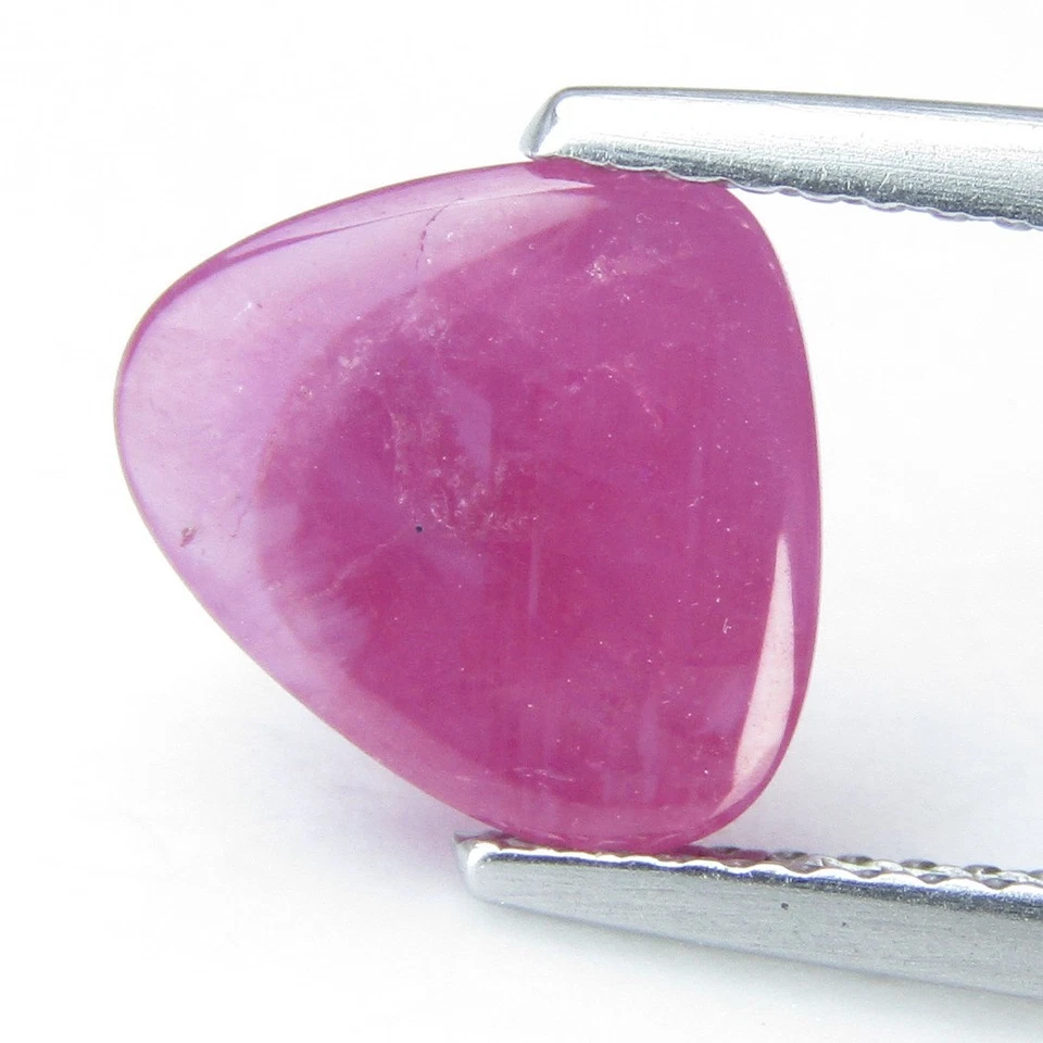 3.45Cts Natural Amazing Mozambique Ruby Trillion Cabochon Collection Gemstone - Image 2 of 4