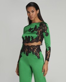 Agent Provocateur Trishya Emerald Green Silk Pajama Set NWT $1745