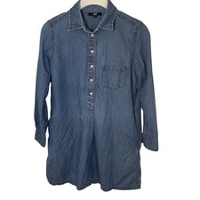 Uniqlo Blue Denim Shirt Dress, M