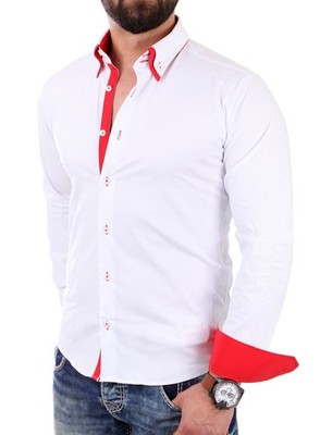 Reslad Herren-Hemd Bügelleicht Freizeit-Hemd Business-Hemd Slim Fit Hemden 7050