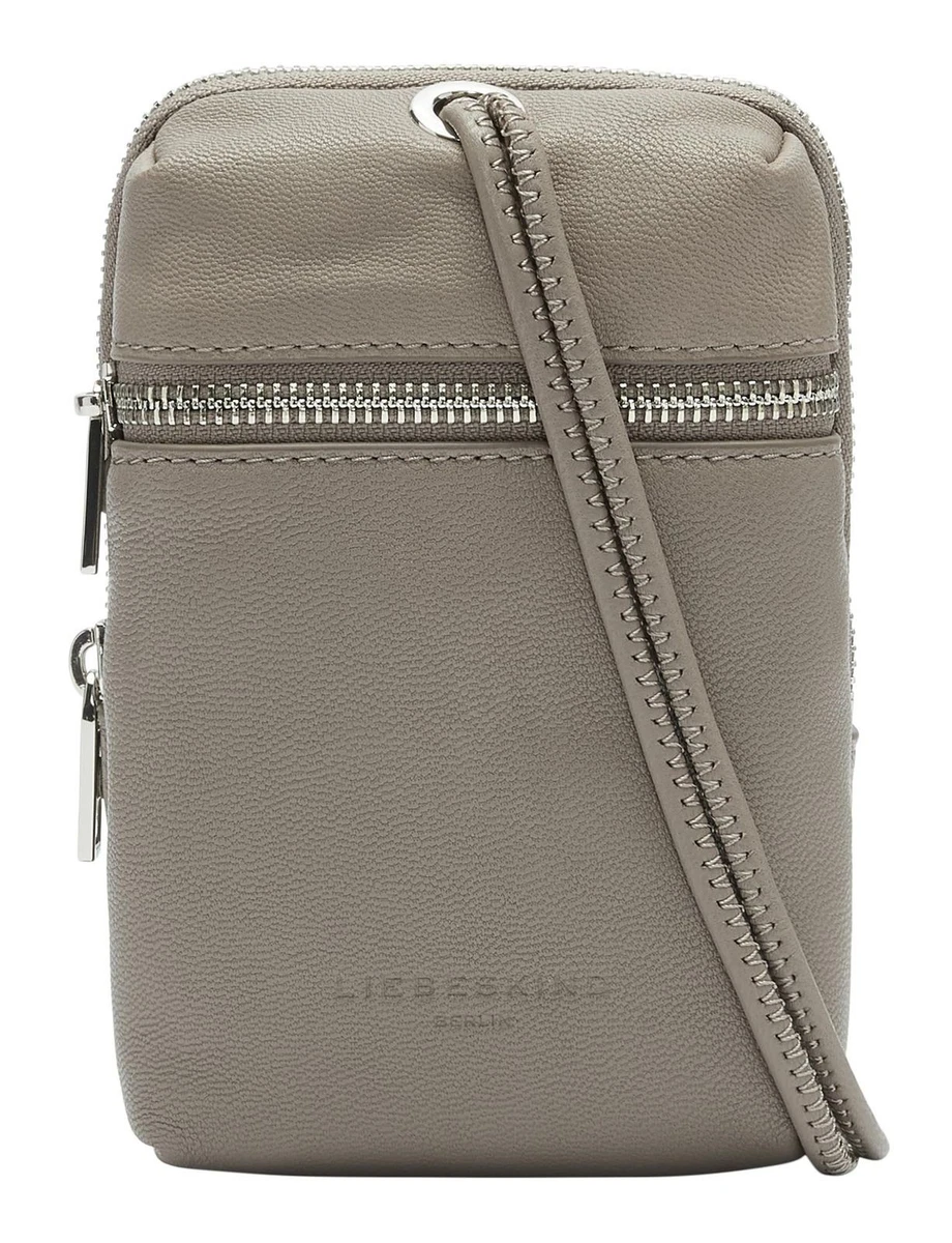 elegante Überschlagtasche dunkelgrau Velours Liebeskind Lea Crossbody S Rooftop - Liebeskind